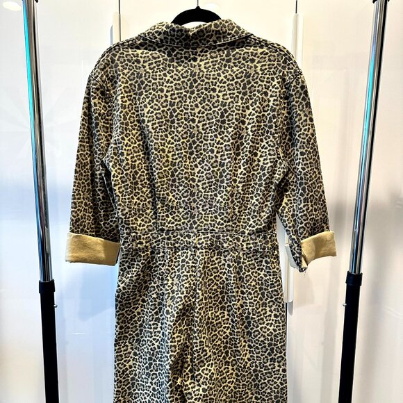 NWOT - Boii Life - Leopard Print Long Sleeve Jumpsuit - Size Medium - Picture 12 of 14